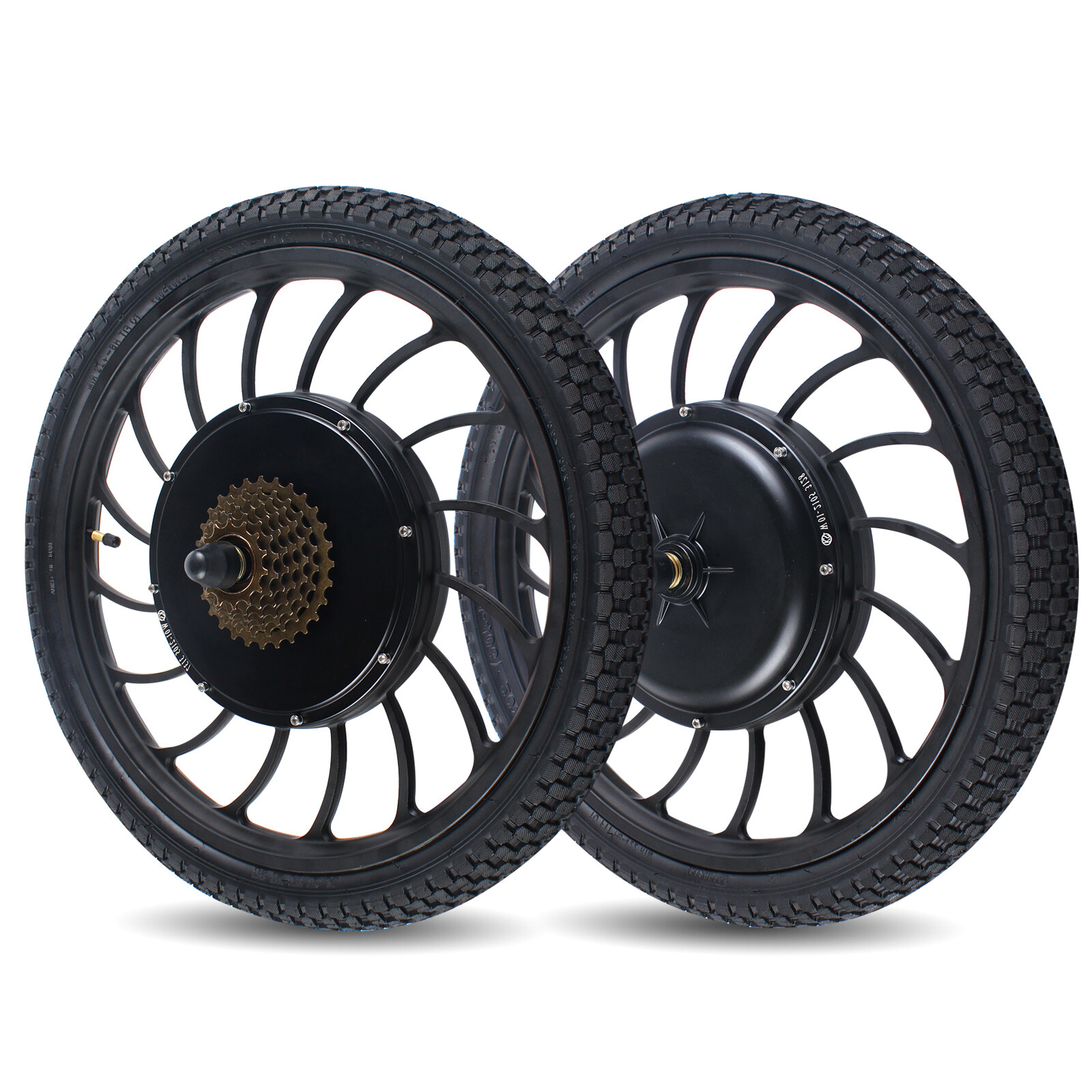 48V 1000W 20″ E-bike Front Rear Wheel Electric Bicycle Motor Conversion Kit Hub