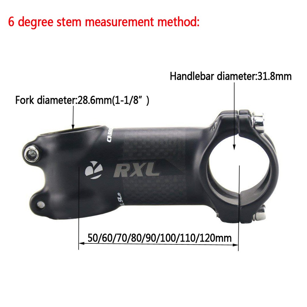 Carbon Aluminum Alloy Bike Stem Handlebar Stems 1-1/8″ 120mm Bicycle Components
