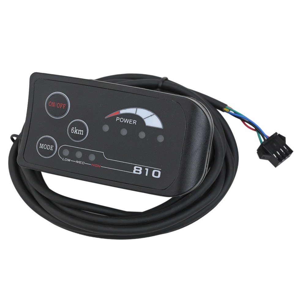 1PCS Electric Bicycle E-Bike Display 36V 810-LED Display Controller Panel