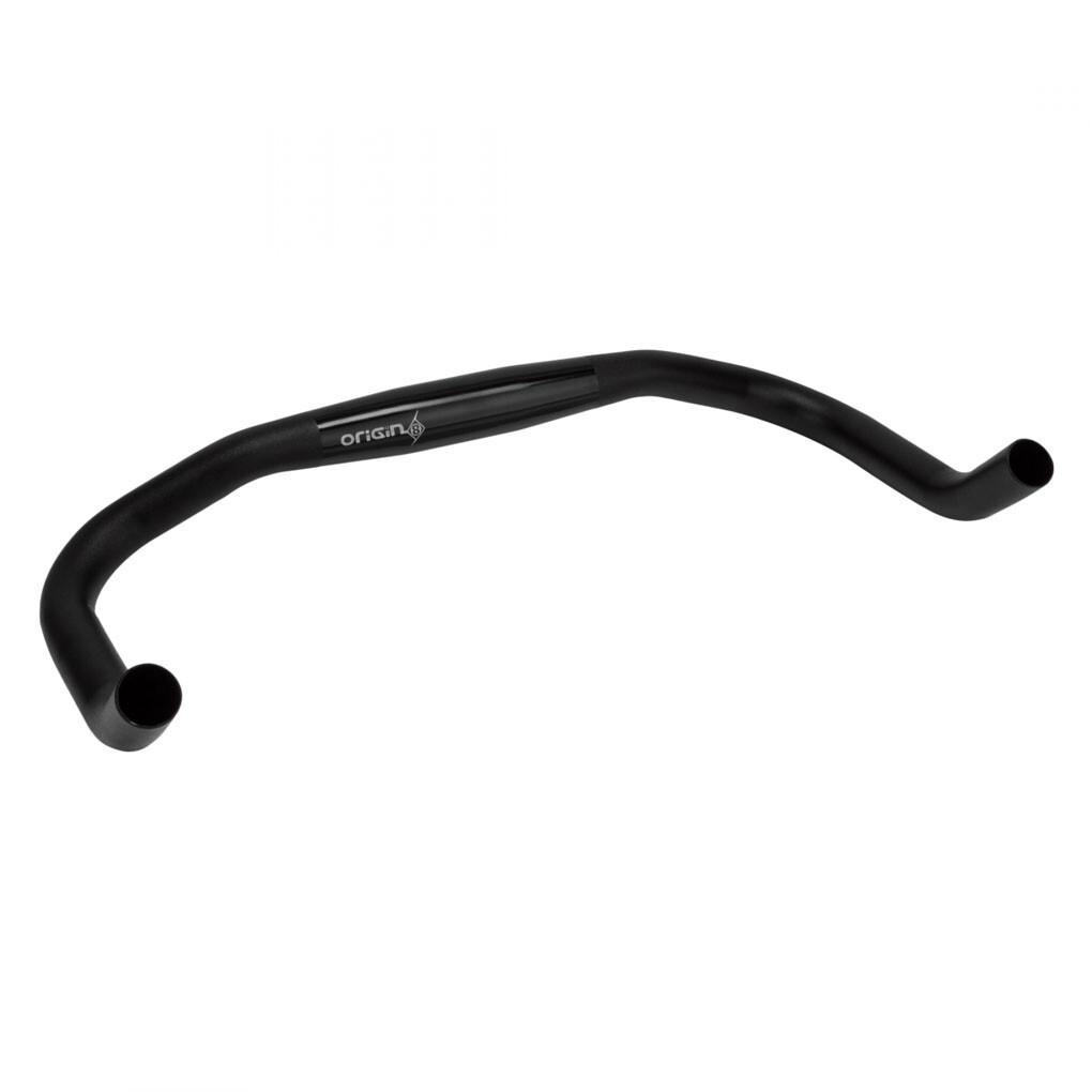 Origin8 BullhornII Handlebar 31.8mm Clamp 400mm Width 40mm Upsweep Blk Aluminum