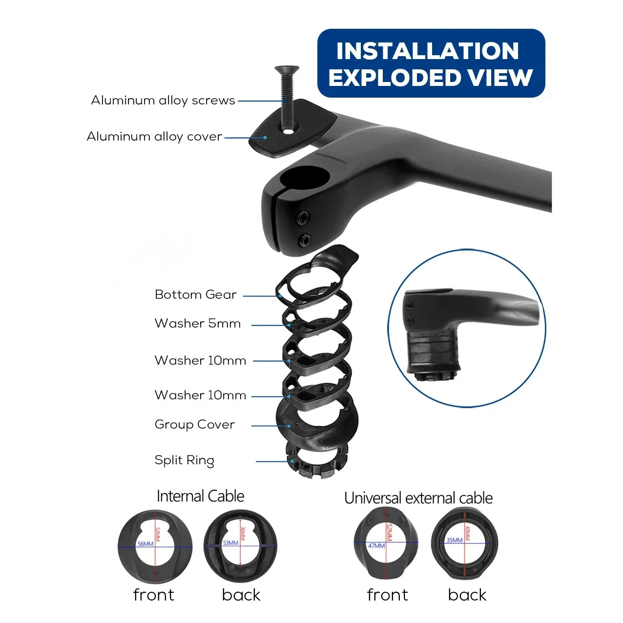 Carbon Fiber Bicycle Handlebar Road Bike Drop Handlebars with Computer Mount
