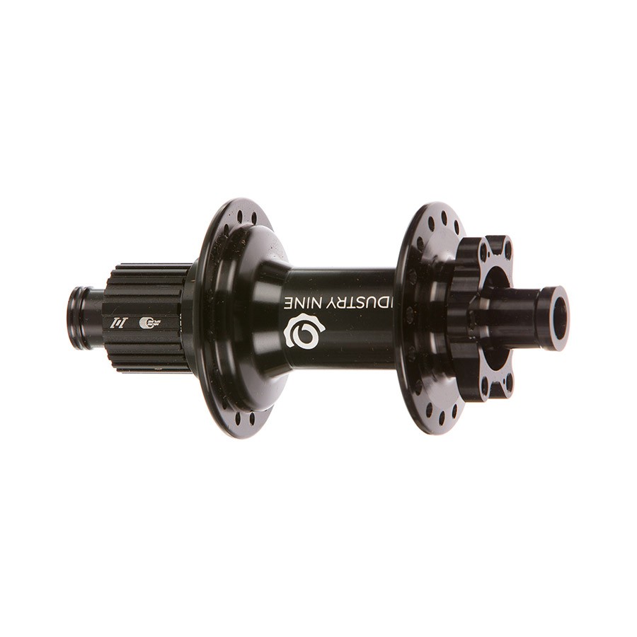 Industry Nine 1/1 Classic Rear Hub – 12 x 148mm, 6-Bolt, Micro Spline, Black,