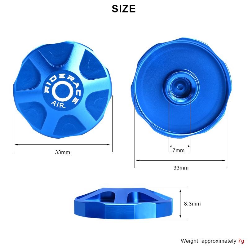 Bicycle Suspension Fork Cap Parts Shoulder Cover Aluminum Alloy Bike Air Gas for