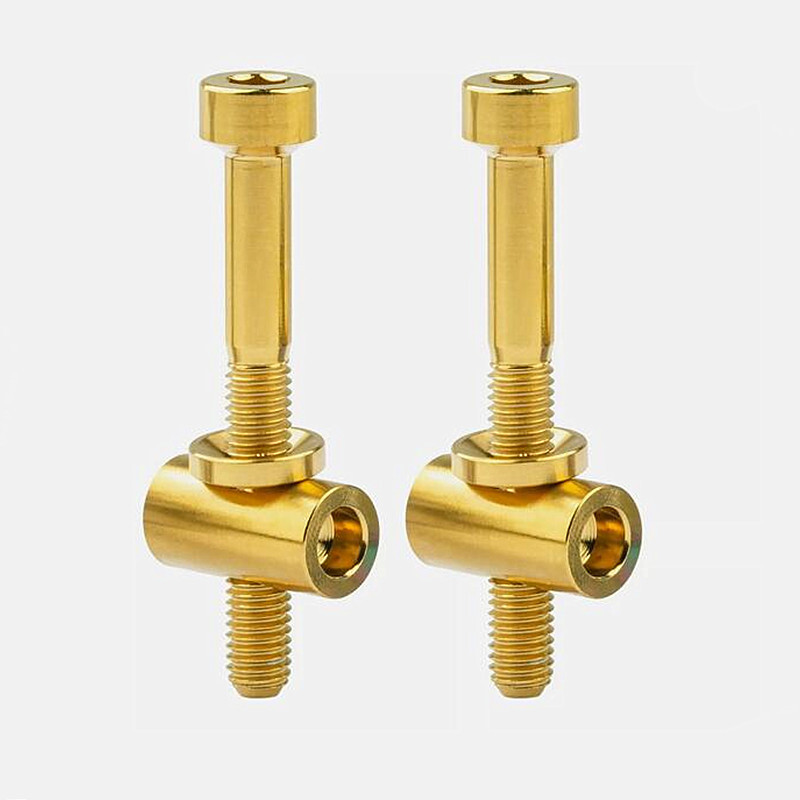 Titanium Bolt M5x30 40mm Bike Seat Post Fixed Ti Screw for Bicycle Seatpost 2pcs