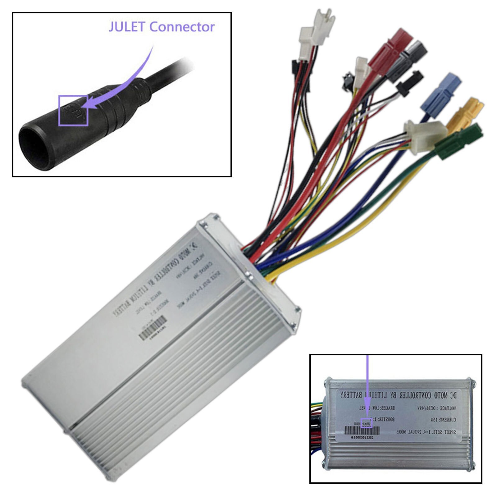 36V/48V 35A Speed Controller Kit for 1500W Ebike Electric Bicycle LCD Display