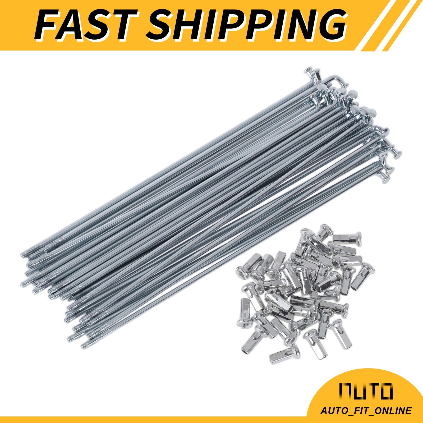 36 Set 12G Bicycle Spokes 160mm Bike Wheel Spoke 45 Steel Galvanized