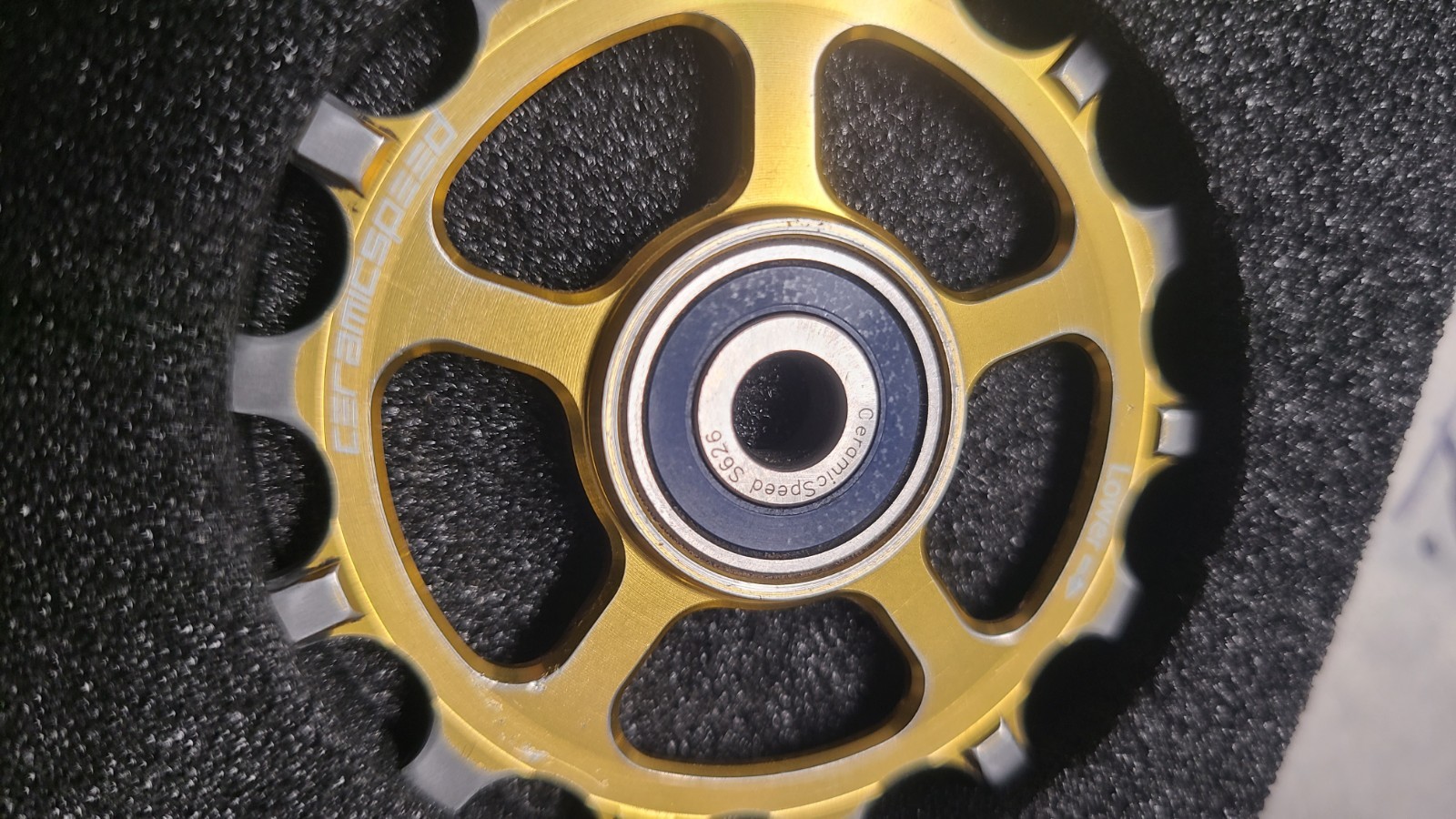 CERAMICSPEED Derailleur MTB Pulley Jockey Wheels SRAM AXS Eagle 12-Speed Gold
