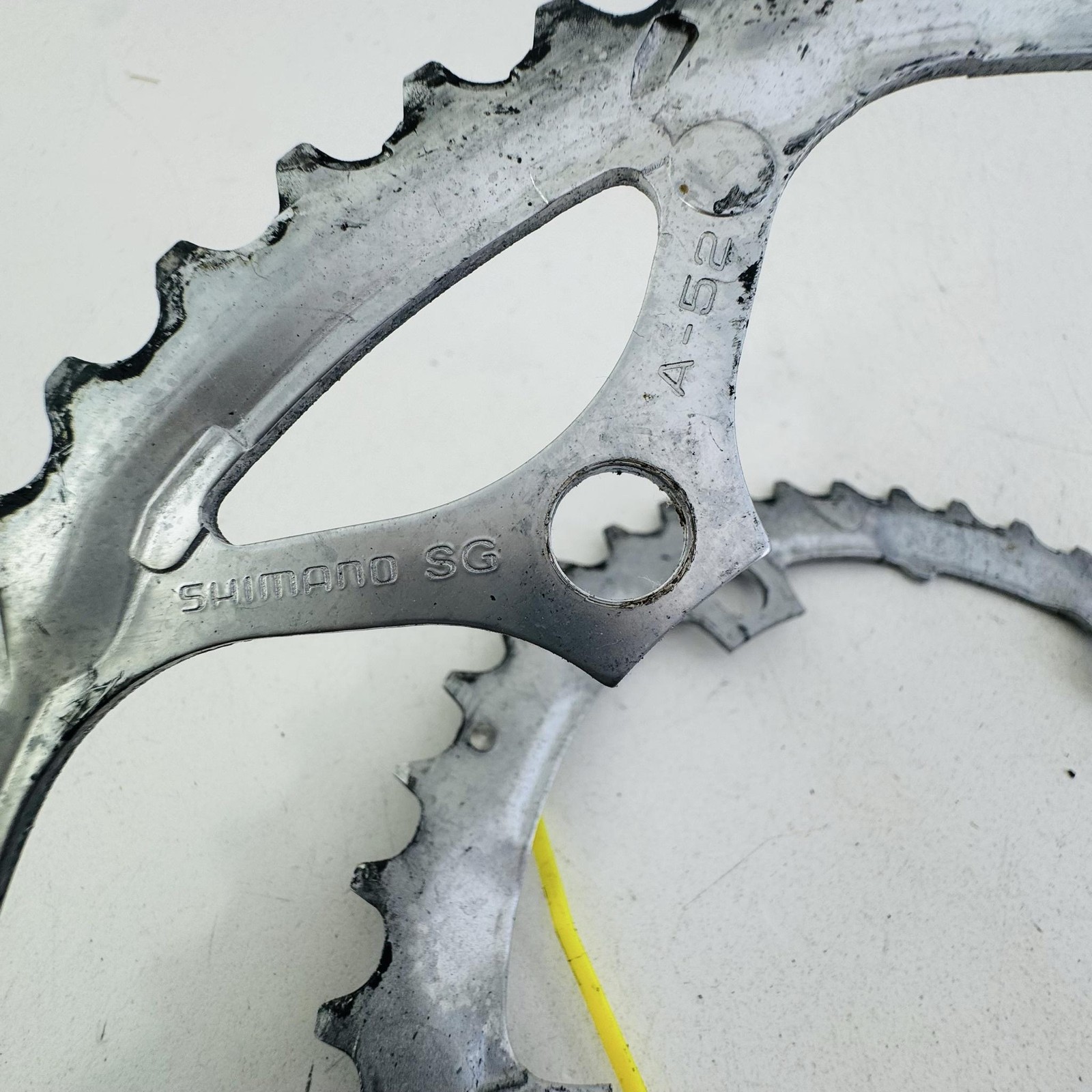 Vintage Shimano SG 52/42/30T Chainring Set 5-Bolt Silver 8/9 Speed Road Bike A83