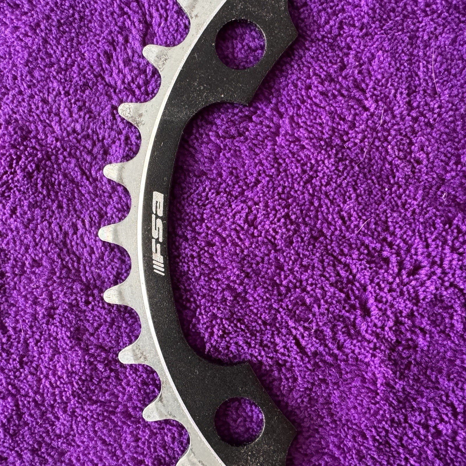 39T × 130mm x 5 Bolt Black Alloy Chainring FSA