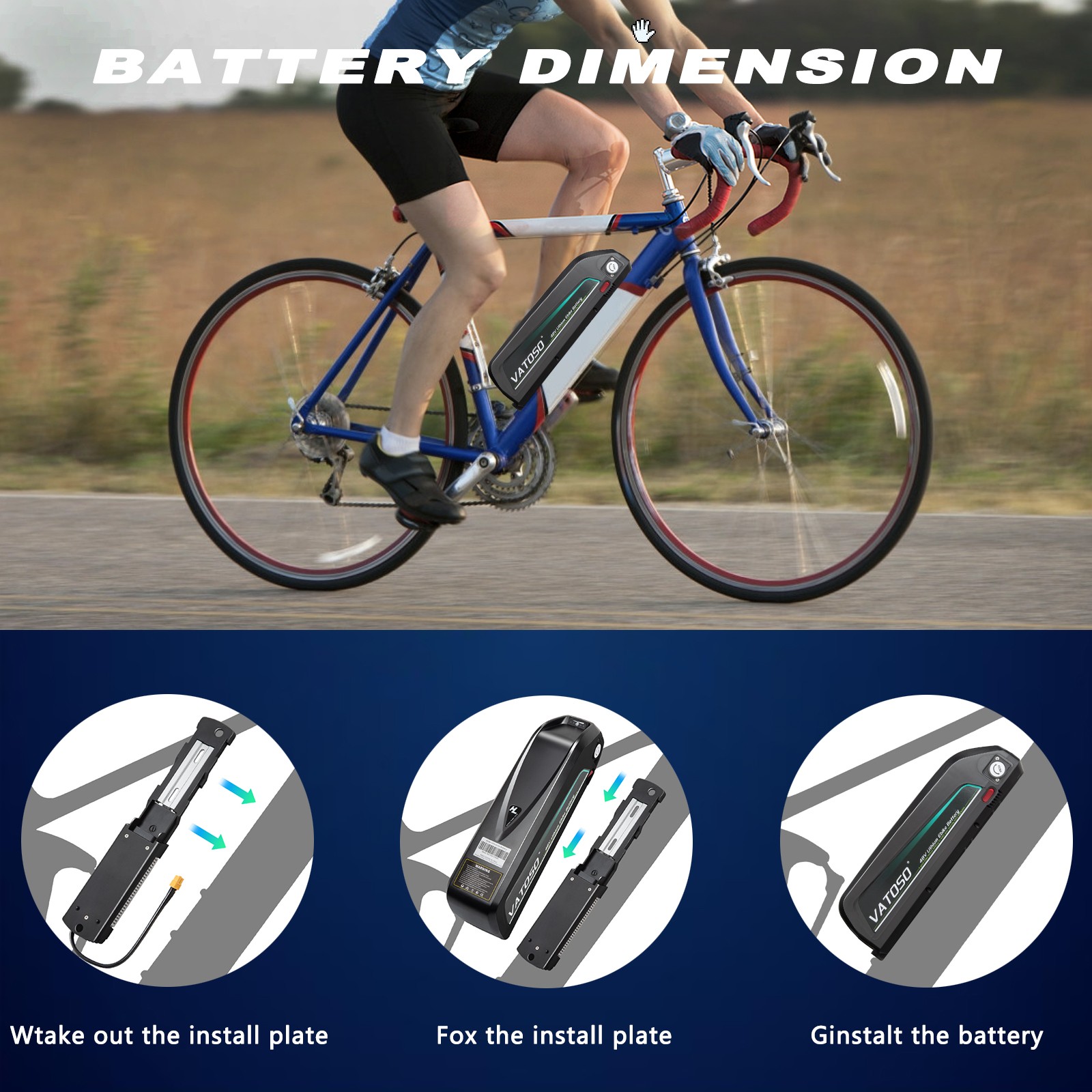 Upgraded 48V Lithium Battery , for Electric Bikes,Scooters Motors( 200W-1200W )