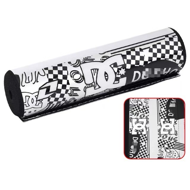 Sturdy Black/Silver Fancy DC Sponge Foam Crossbar Protection Pad for Bikes 7.9″