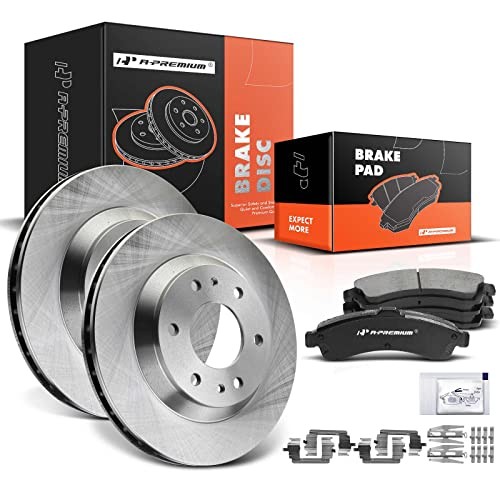 12.01 inch (305mm) Disc Brake Rotors + Ceramic Pads kit Front Vented
