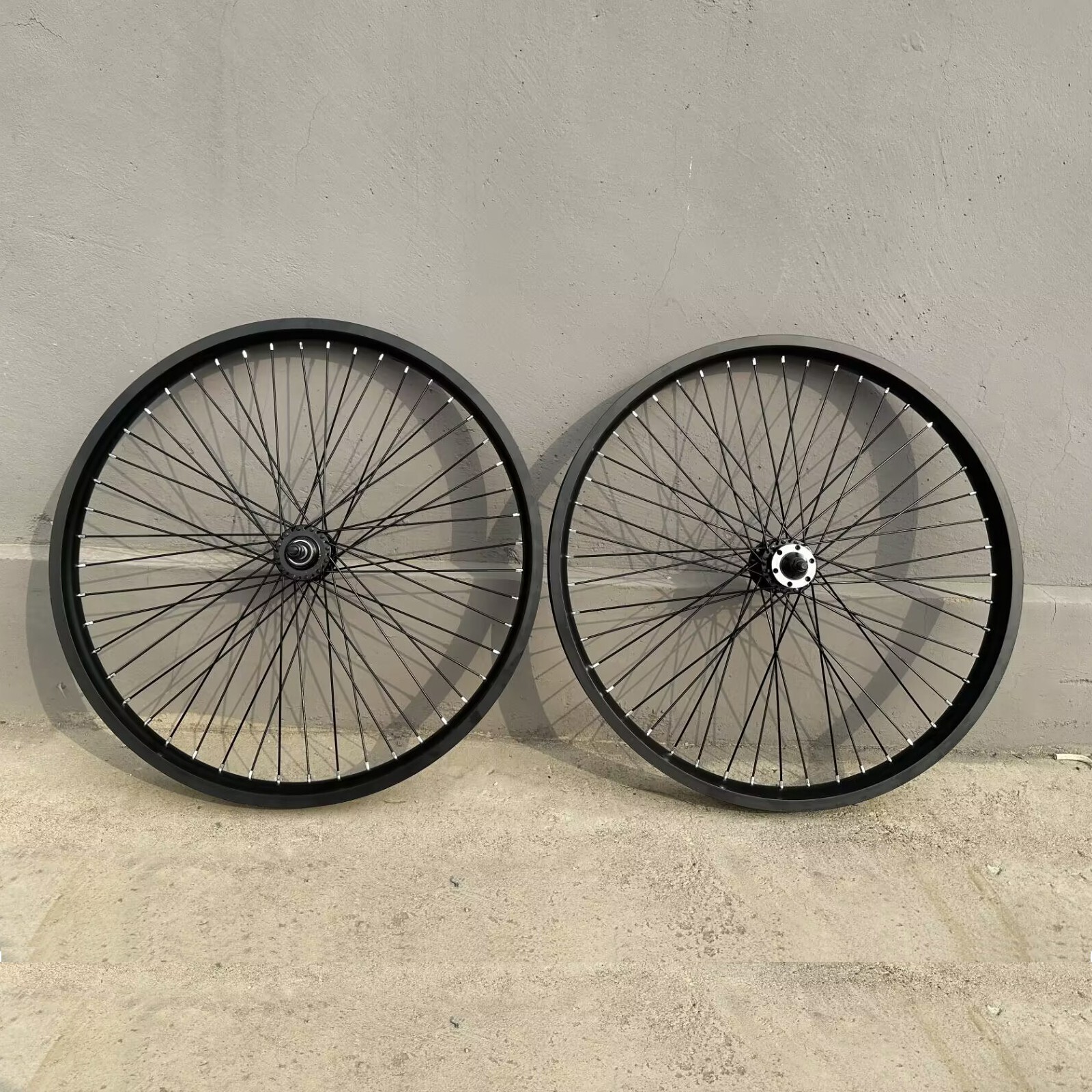 26″ Bicycle Rimset 12G 48 Spokes Aluminum& 26″ Bike Fork 1″ Threaded w/Headset