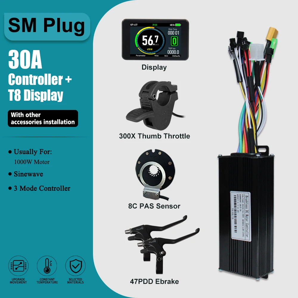 Three-Mode Controller Sine Wave with LCD Display and Learning Function 17-60A