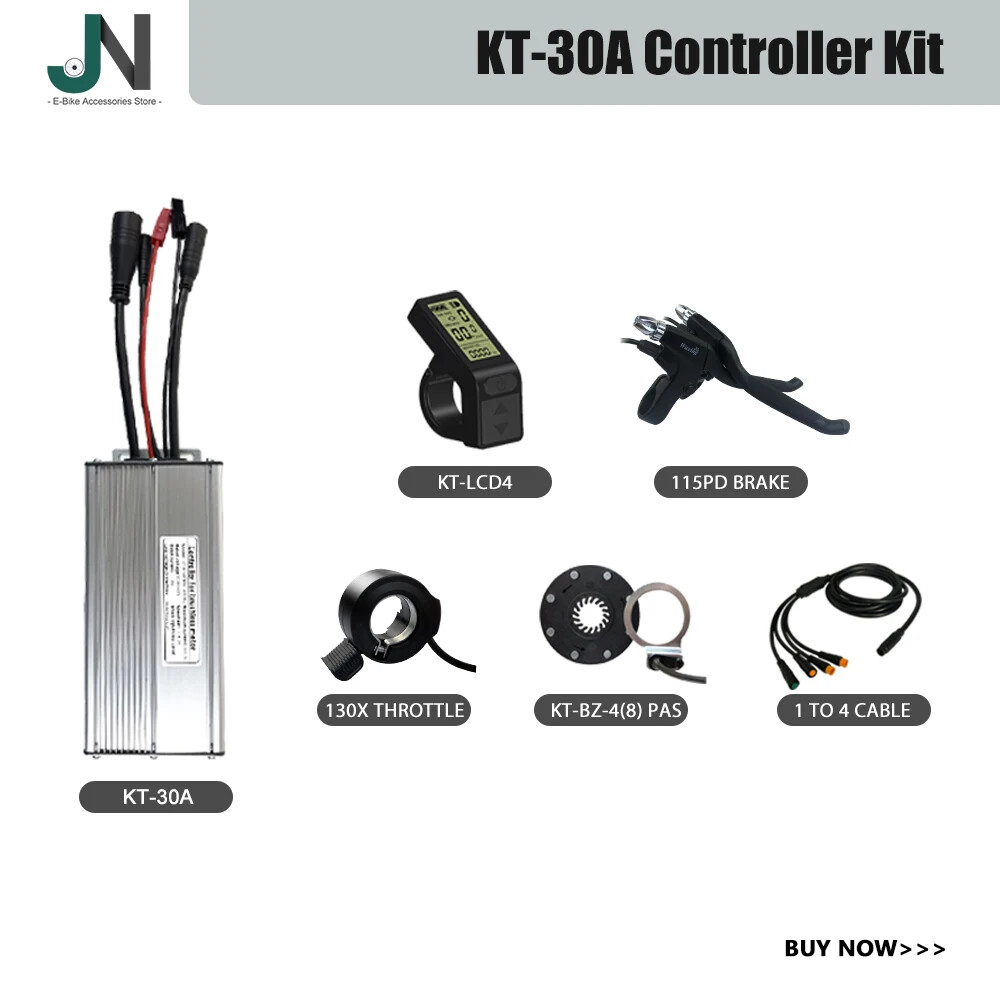 30A Controller Waterproof Conversion Kit with Display Ebrake Throttle PAS 1T4
