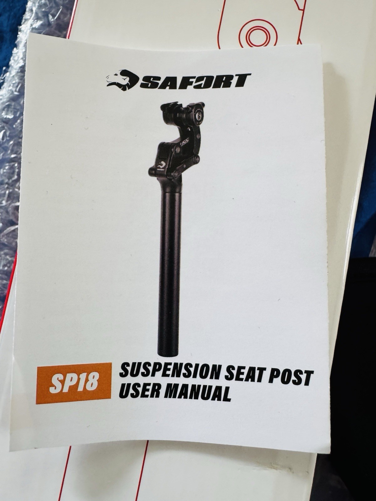 Safort Suspension Seatpost 27.2mm/ 365mm MTB Bike/ eBike AD-SP18-USS NEW IN BOX