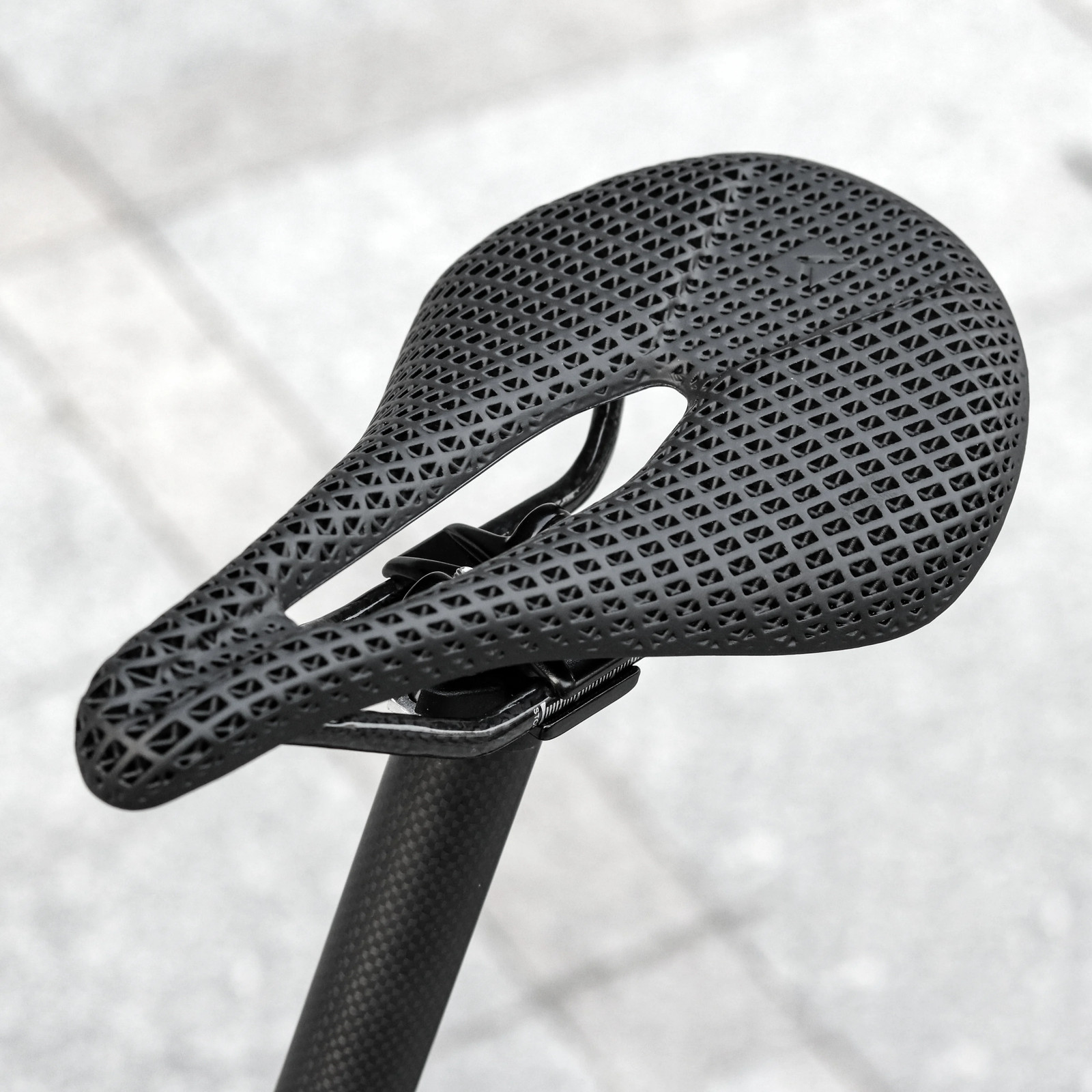 3D Printed Bike Saddle Carbon Fiber 240×143/155mm Mountain Road Bicycle Cushion