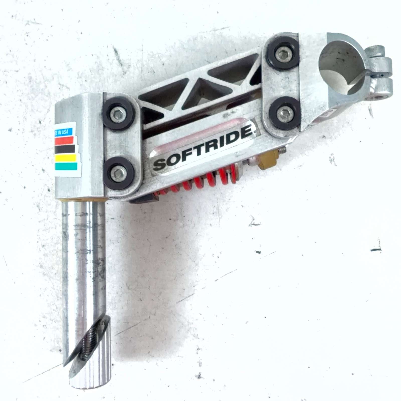 Vintage Softride Suspension 135mm Reach Stem 1″ Threaded Ø25.4mm Clamp Spring