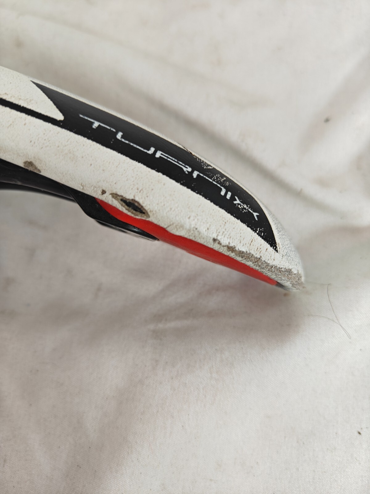 Turnix Pro White Gray Black 132mm Bike Saddle Seat
