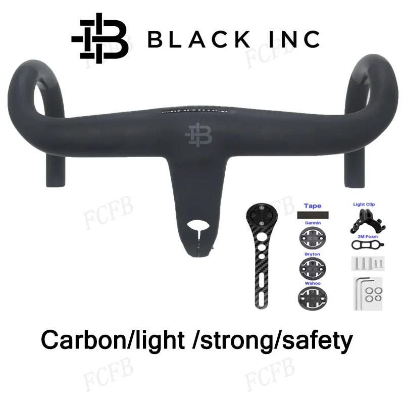 Road Bike Carbon Fiber Handlebar 28.6mm Integrated Handlebar Bicycle Parts