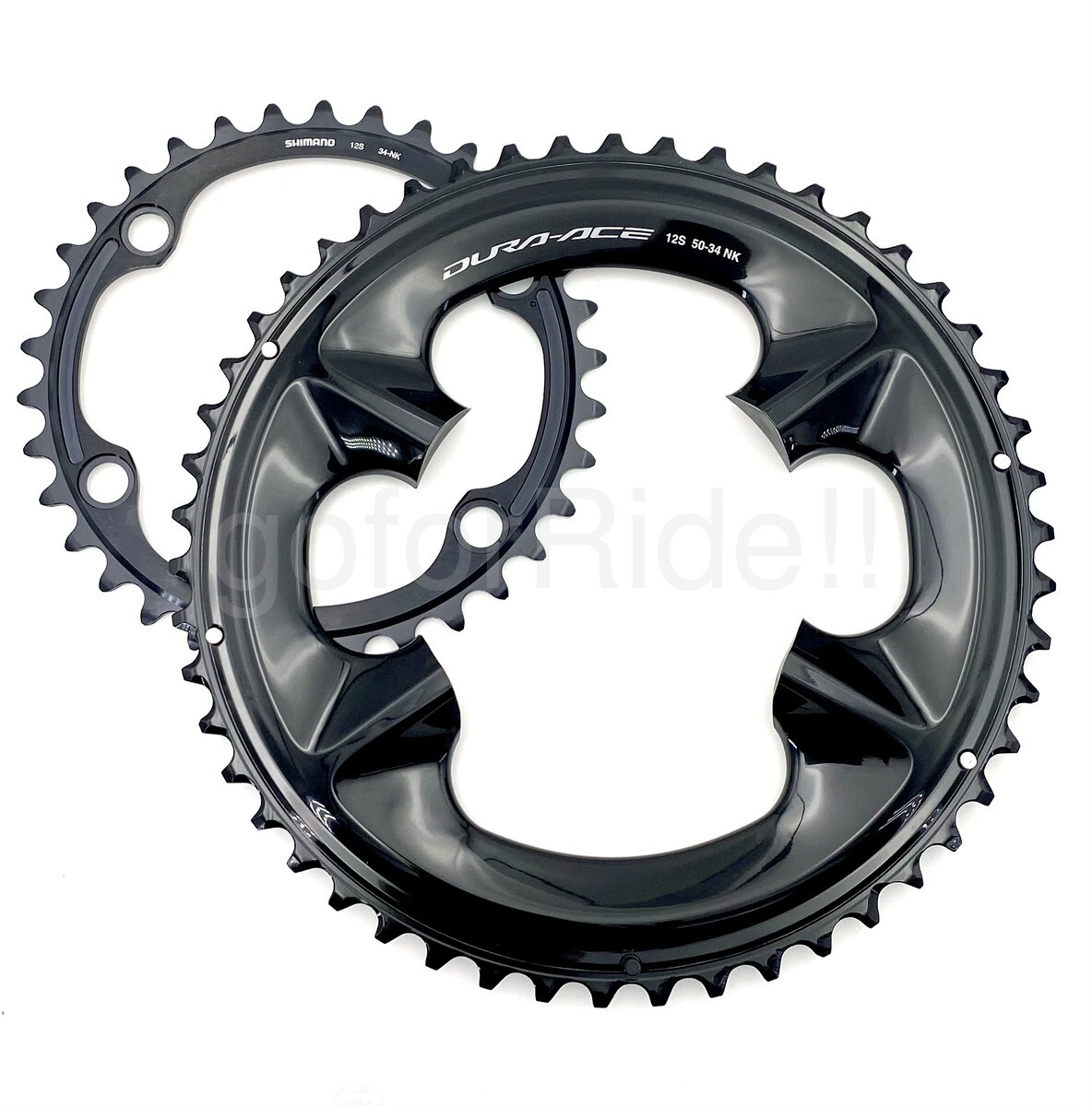 Shimano DURA-ACE Road Bike Chainring 50-34T for FC-R9200/P, 2×12 Speed