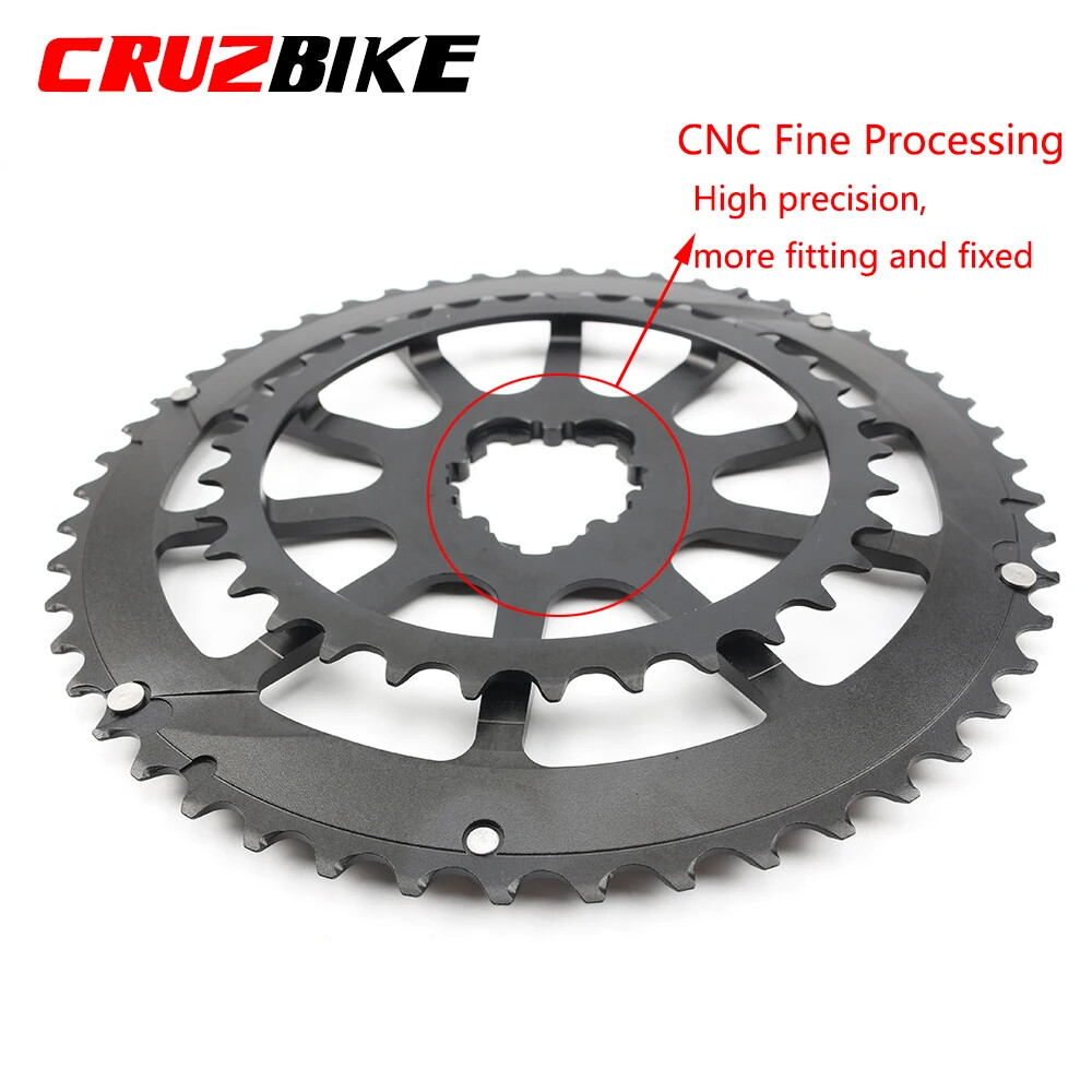 Road Bike Double Chainring 50-34T 52-36T 52-42T 53-39T 9/10/11/12 Speed Crankset