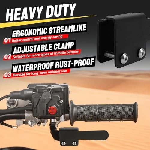 Heavy Duty ATV Throttle Handle Extender Bar – Thumb Throttle Control