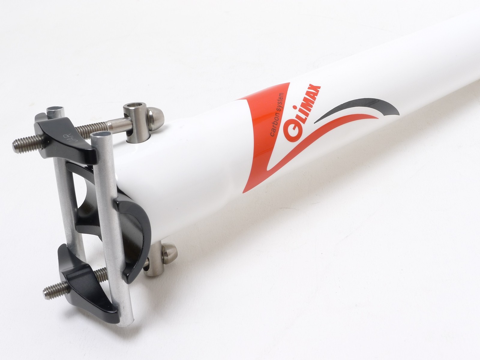 145g,34.9x350mm Climax SP02B UD gloss carbon Seatpost Ti Hardware Road MTB White
