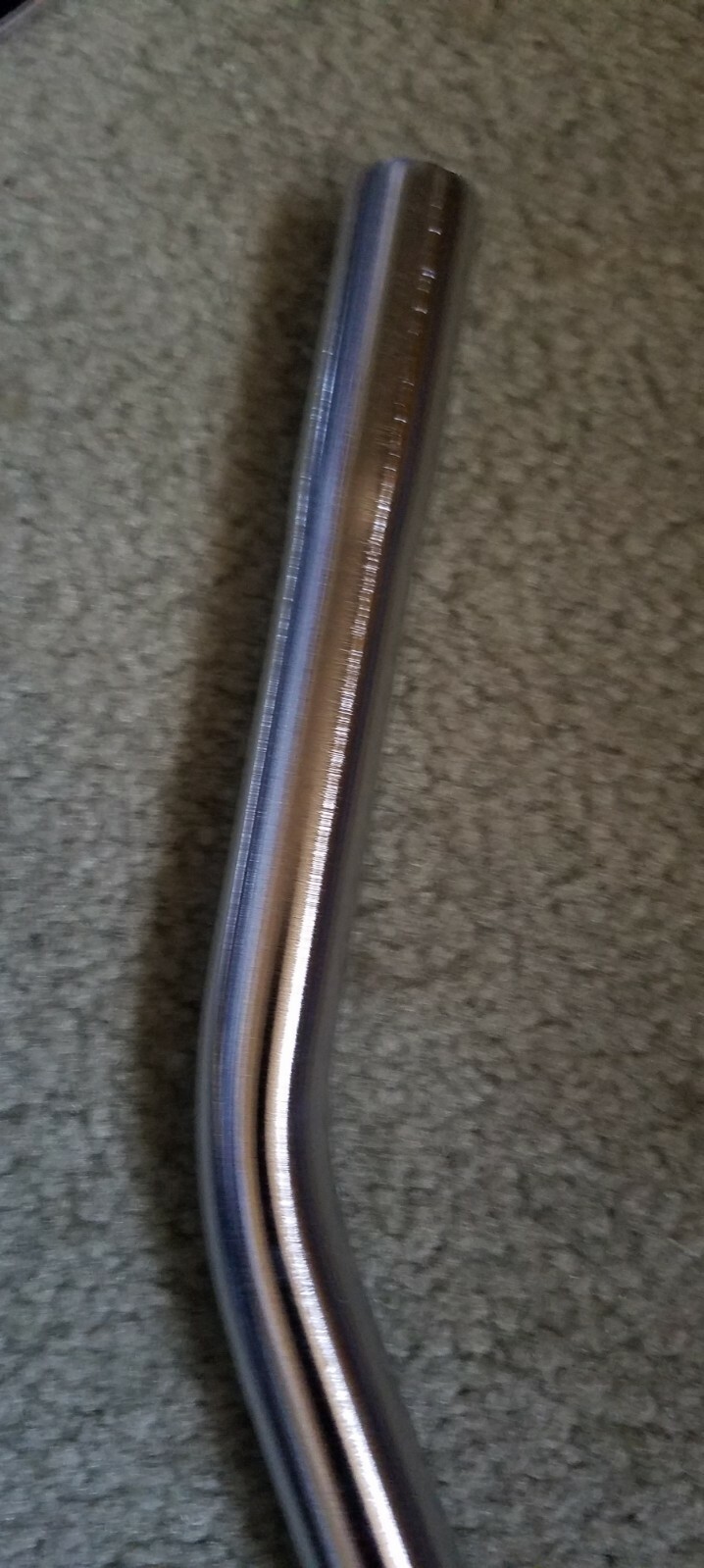 NEW CHROME LAID BACK BICYCLE SEAT POST, BASE 20.7 MM & TOP IS 7/8″, CRUISERS,BMX