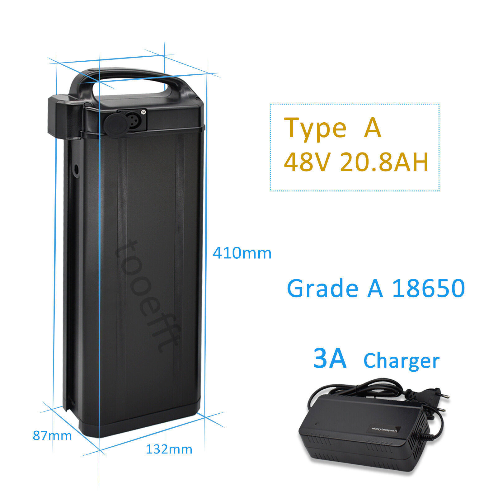 48V 20.8Ah battery for engwe O14 GFORCE Z14 fiido T1 pro T2 Q2 Polarna F10 Mihog