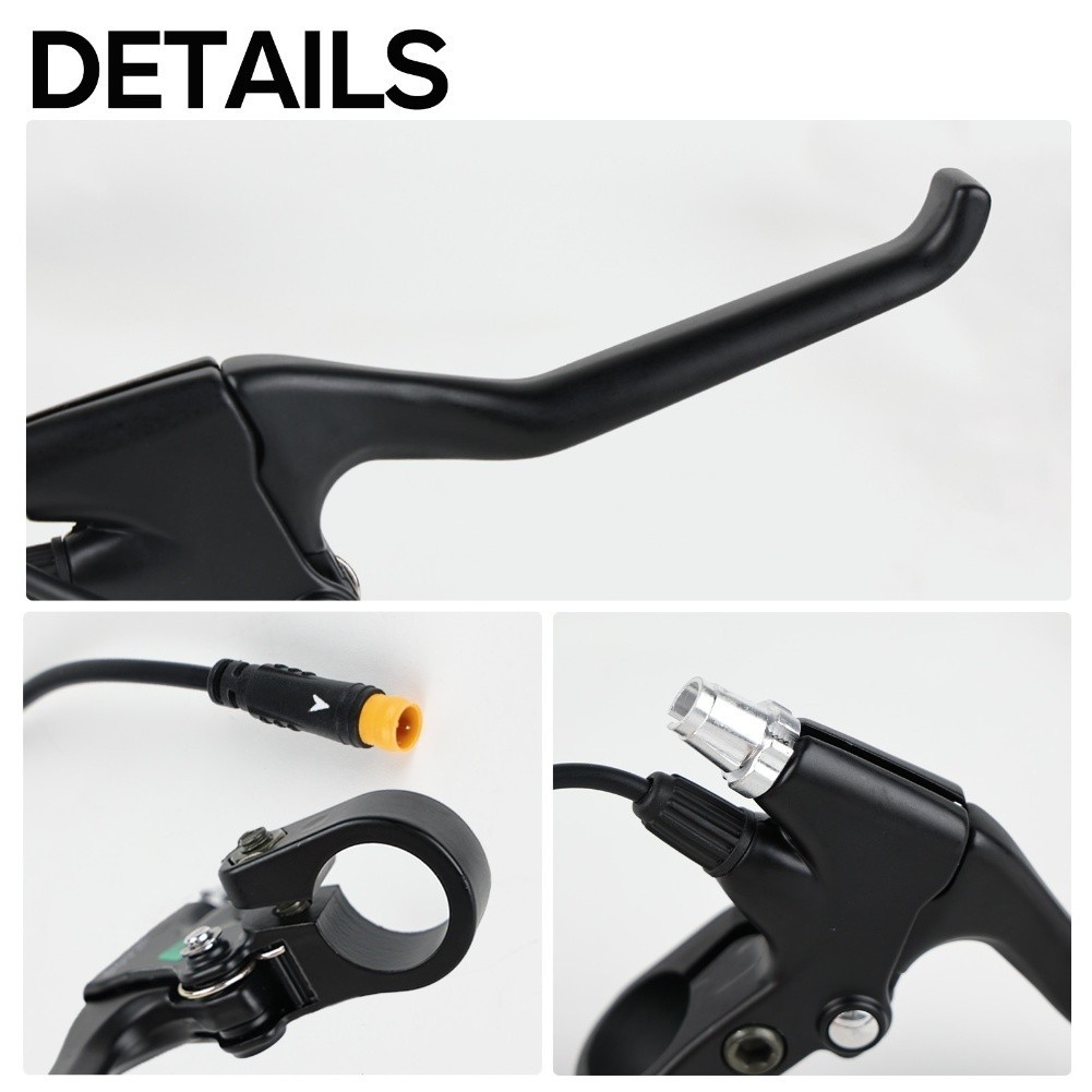 Power Off Brake Lever Z16 for Electric Bicycle with 3 Pin Black Aluminum