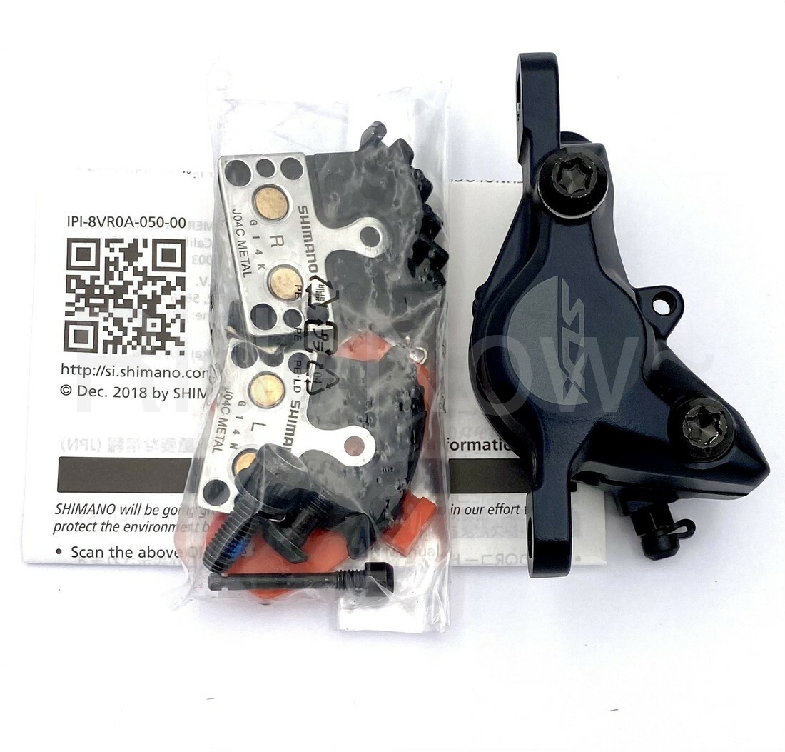 New Shimano SLX BR-M7100 Disc Brake Caliper,w/J04C Metal Fin Pad/Ice Tech
