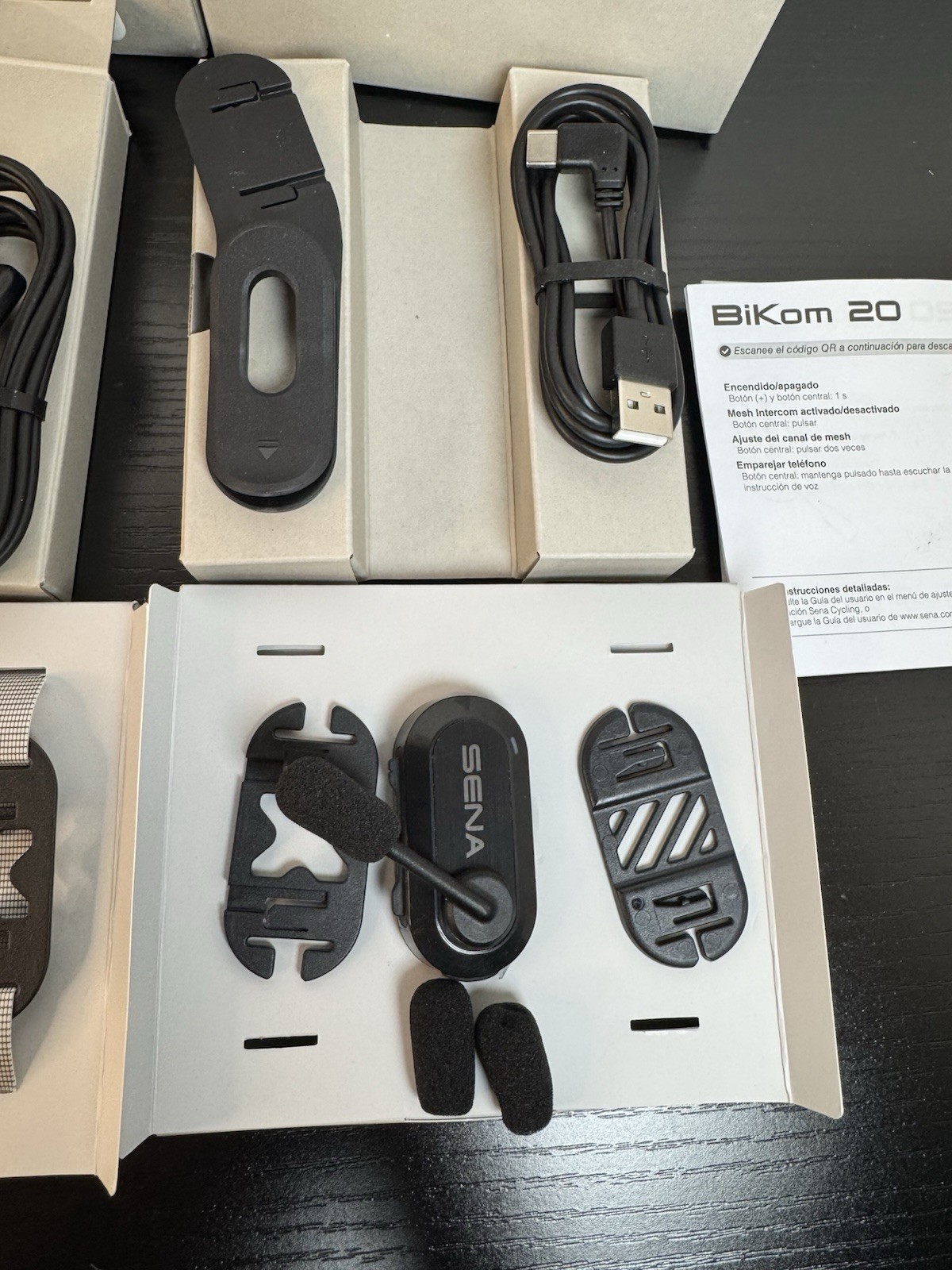 Sena BiKom 20 Bluetooth Cycling Communication System, Lightweight 20g