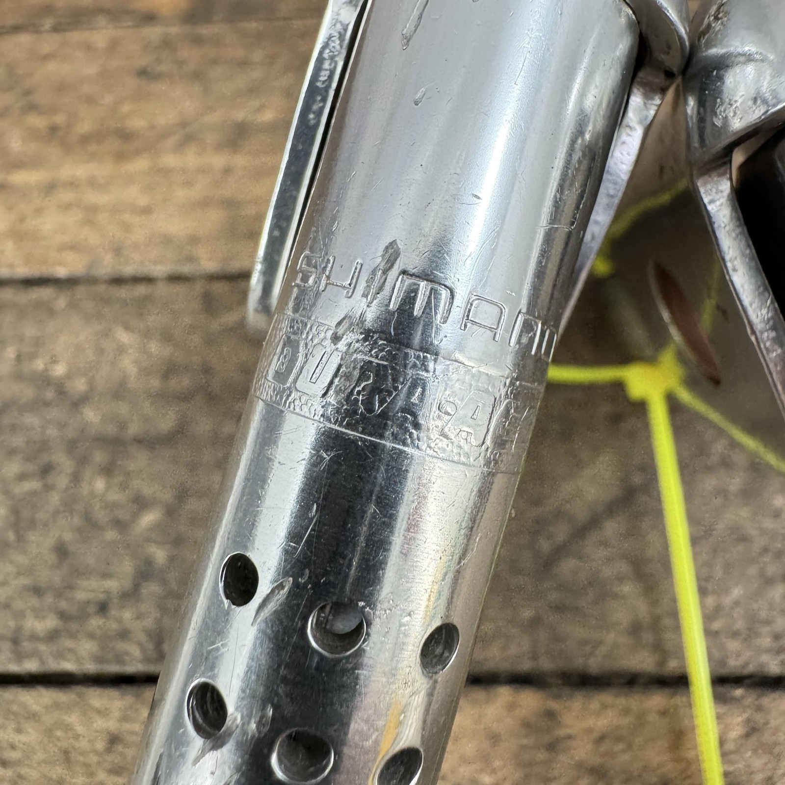 Vintage Shimano Dura-Ace Brake Levers Drilled 1st Gen Non-Aero Drop Bar 70s