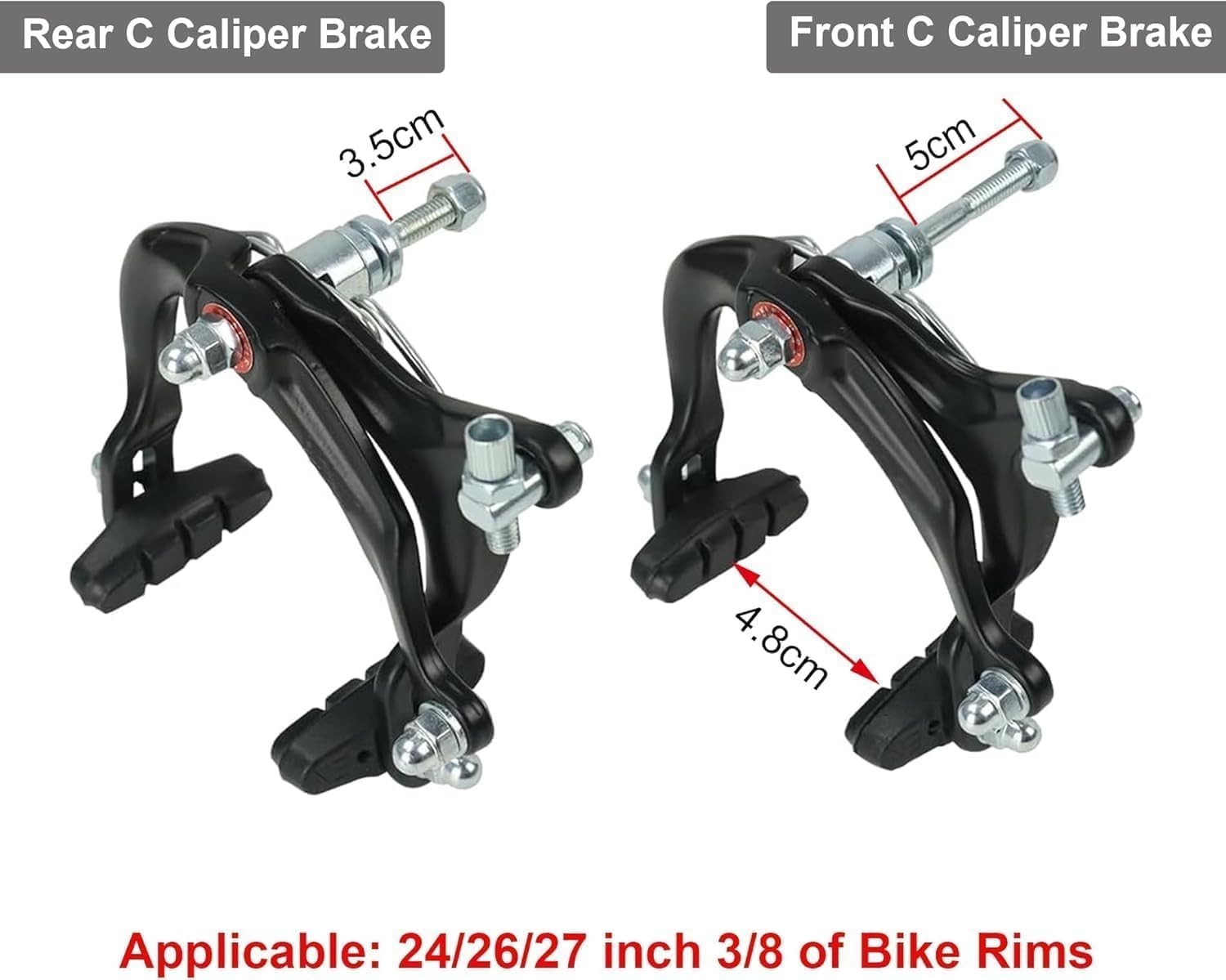 2 Pairs , Universal Complete V Set, Mountain Bike Replacement for Most Bicycl…