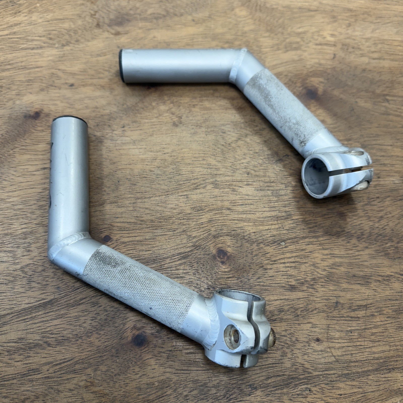 Control Tech Control Stix Silver Bar Ends Welded L-Bend