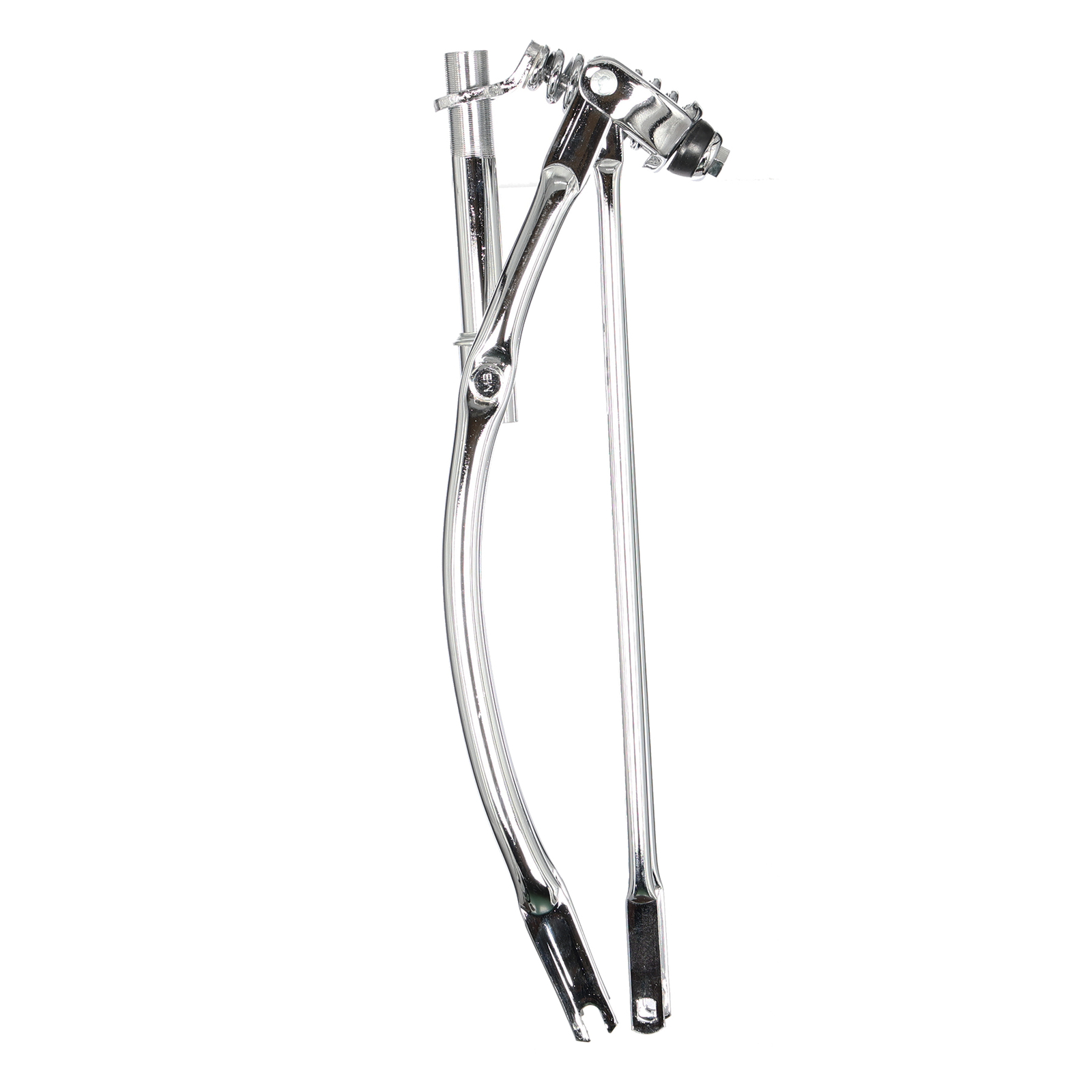 Tracer 1″ Steel Threaded Bike Spring Fork for 2.125″ Tire Coaster Brake Chrome