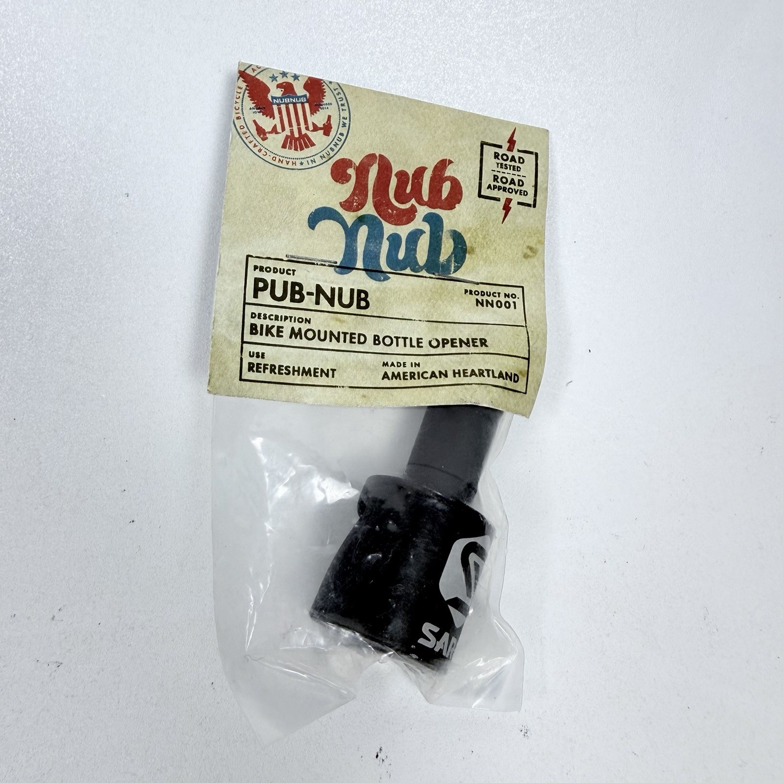 Classic Vintage The Pub Nub Bike Handlebar Bottle Opener SARIS BRANDED