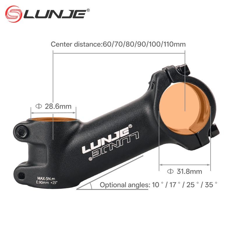 Ultralight Bike Power 60/70/80~100/110MM MTB Bike Stem 10/17/25/35 Degree Parts