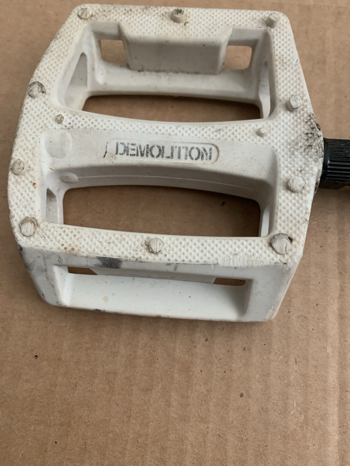 Demolition BMX 1ST GEN PC PEDALS white used. gt haro robinson dk sunday eastern.