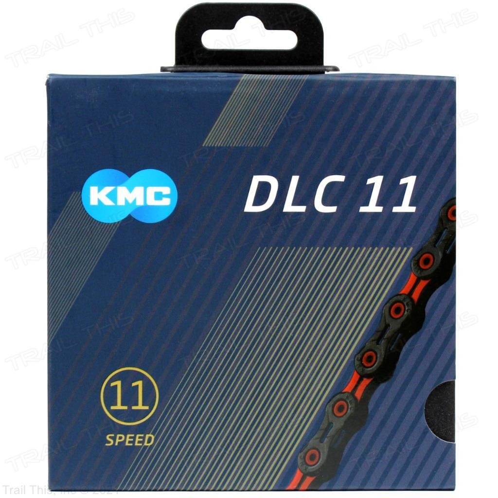 KMC DLC 11 Red & Black 11-Speed Bicycle Chain fits Campagnolo SRAM Shimano