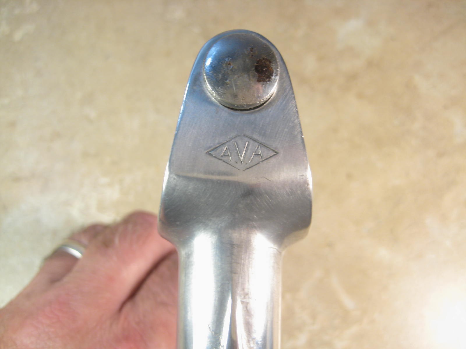 AVA Quill Stem 22mm Diameter, 75mm Reach, 25.4mm Clamp, Vertical Bolt, Vintage