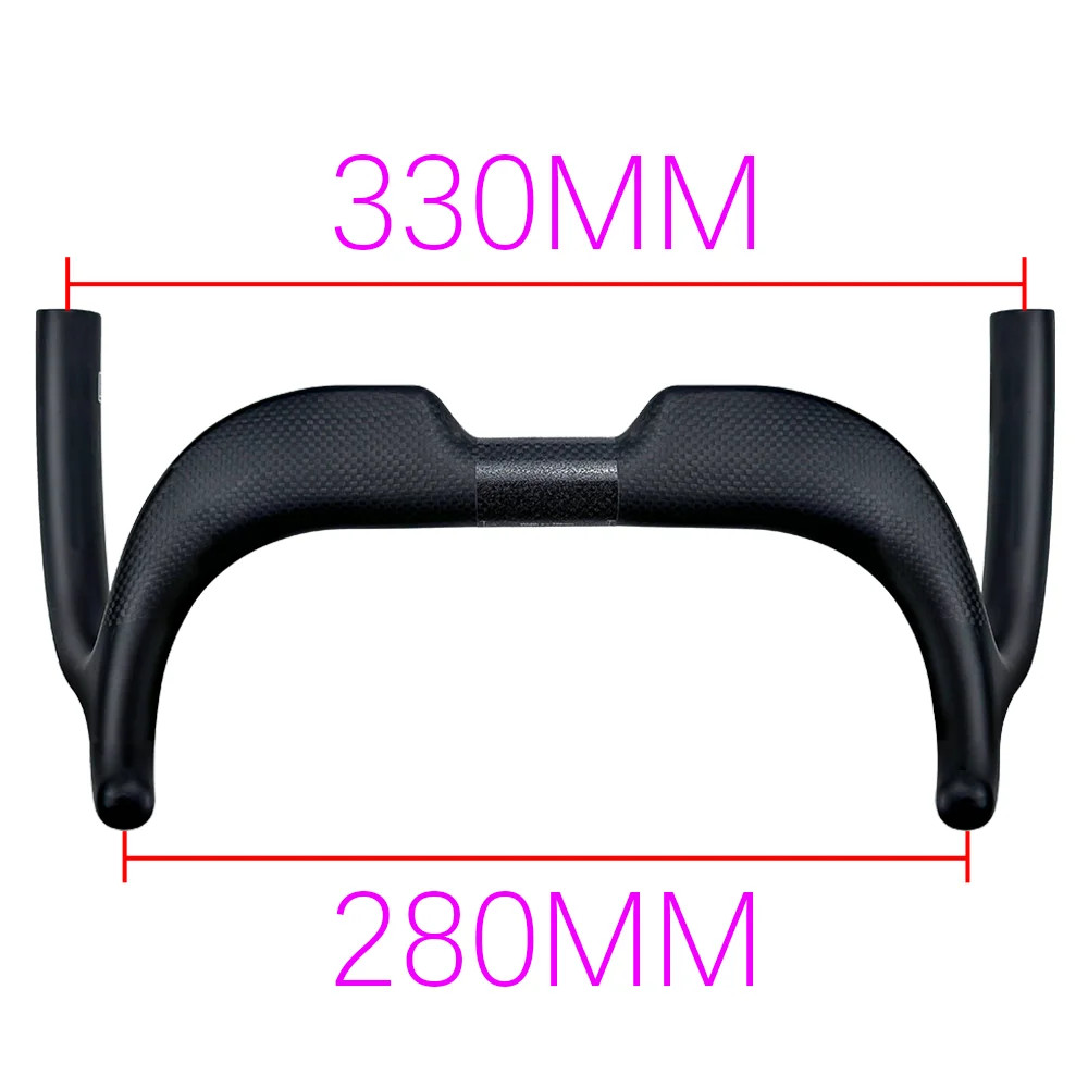 TT Bicycle Handlebar Carbon Road Bike Short Sports Racing Handlebars 31.8mm 14°