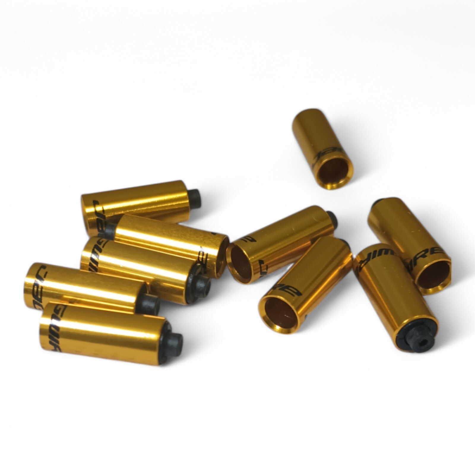 Jagwire 4mm Hooded End Cap Gold Alloy 10pcs
