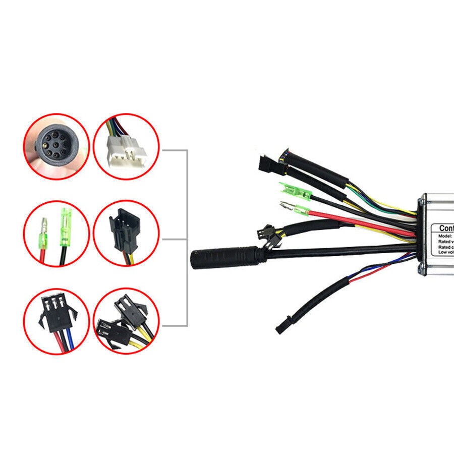 48V 36V 15A 8×5.2×3 cm Controller For 250W 350W Brushless Motor Electric Bicycle