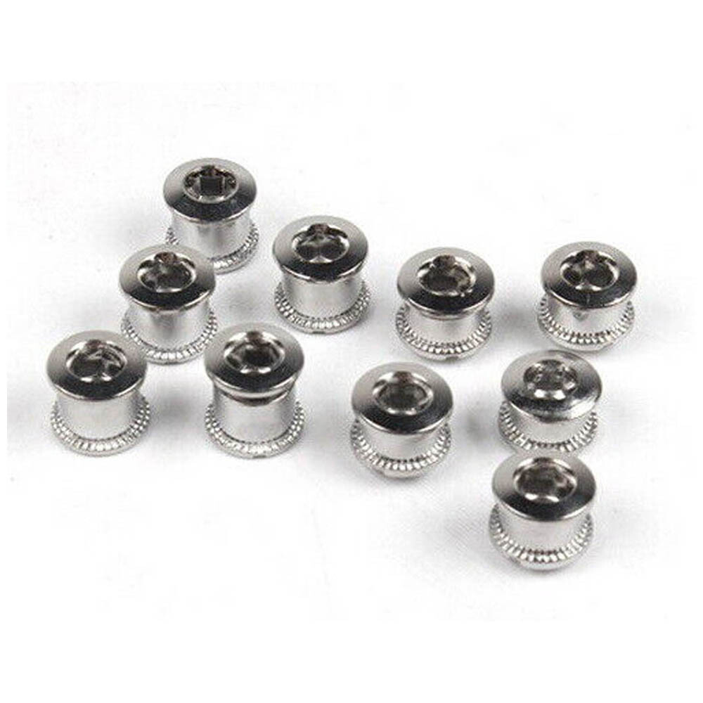 5/10/20X Steel Bike Chainring Bolts 6.5 Single 8.5 Double Triple Speed Nut Screw