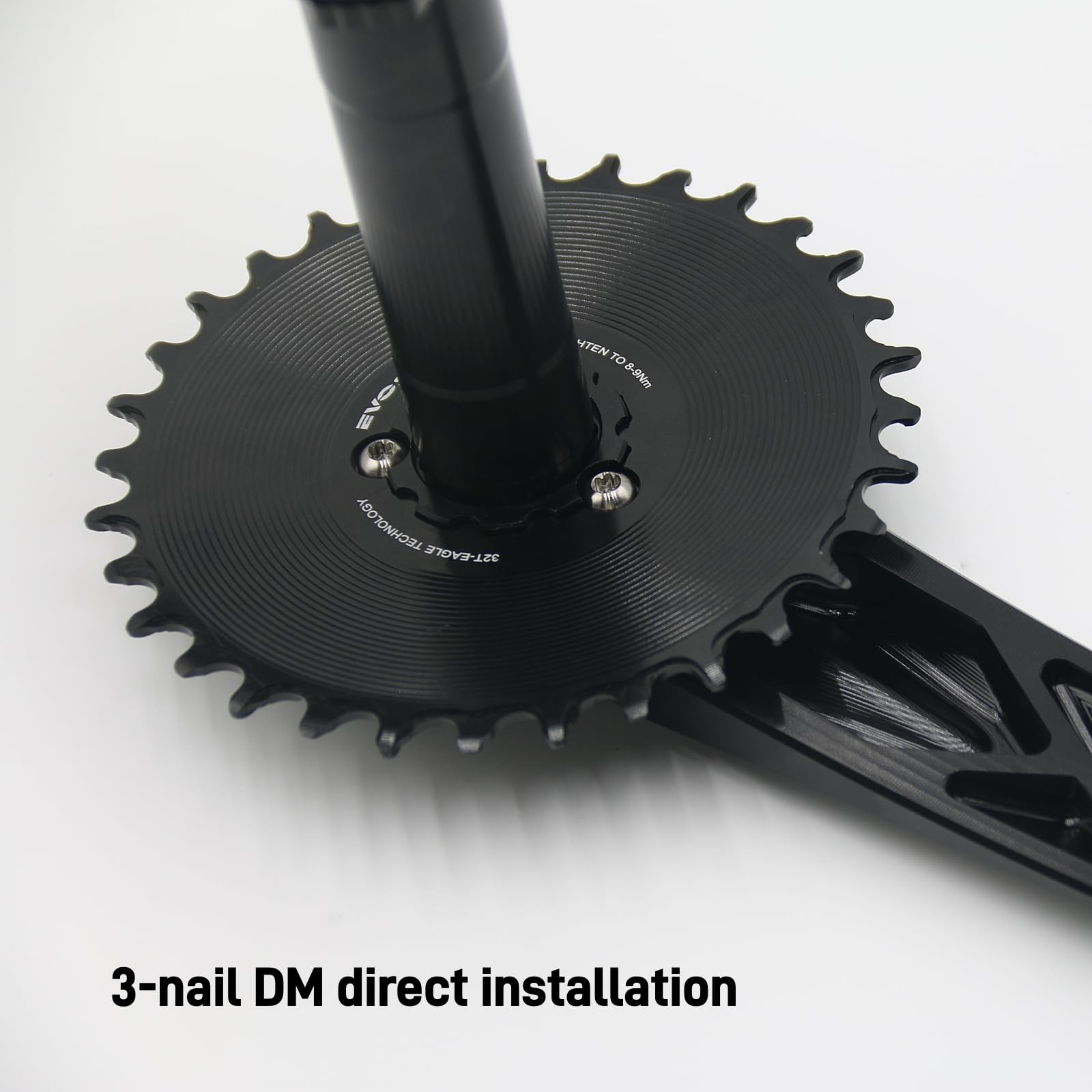 EVOSID Mountain Bike Crankset, Hollow Crank Arm 160/165/170MM CNC Aluminum Al…