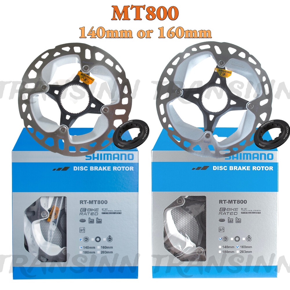 1pc Shimano RT-MT800 Disc Brake 140 or 160mm Center Lock Rotor NIB (w/lock ring)