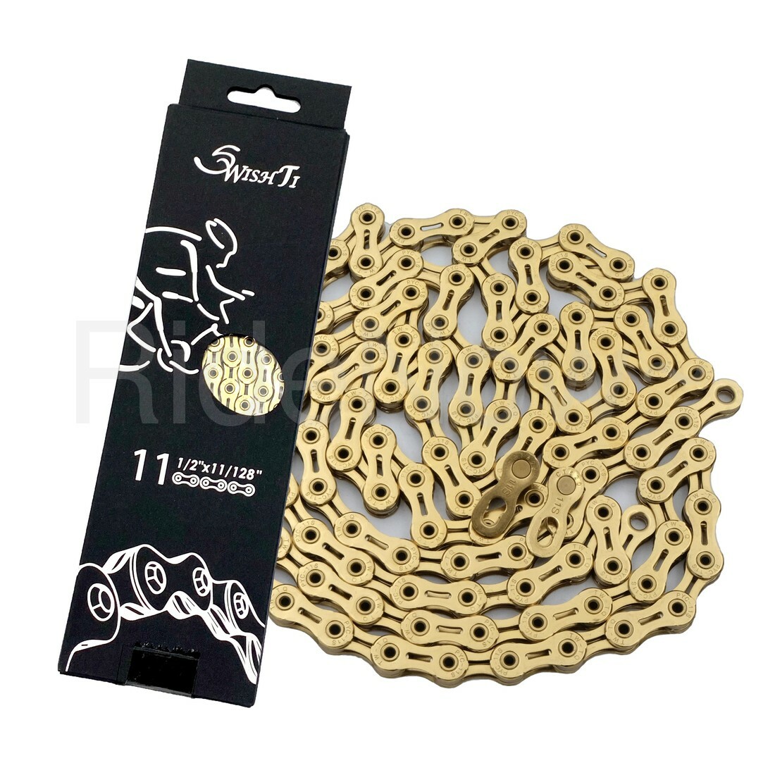 NEW 238g 116Link 11-Speed 1/2″x11/128″ Bike Chain,Ceramic Coating Ti Gold