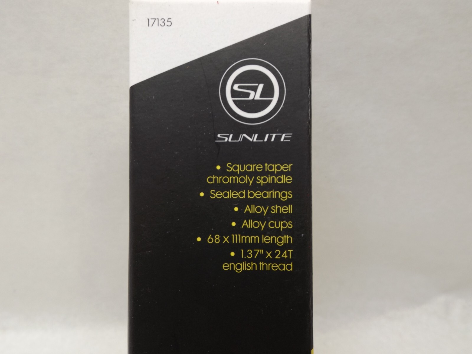 SunLite 68x111mm Length SL-55 Cartridge Bottom Bracket PN: 17135